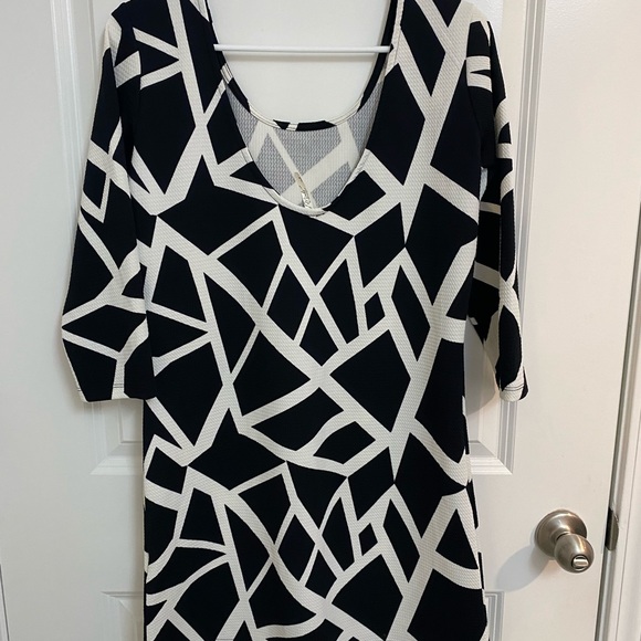 Y2K Da Moda Vintage Black and White Dress L Size - Picture 4 of 7